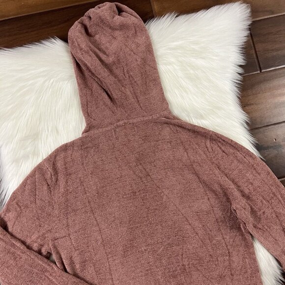 Barefoot Dreams Size Small CozyChic Ultra Lite Seashore Hooded Cardigan Sweater - Picture 9 of 10